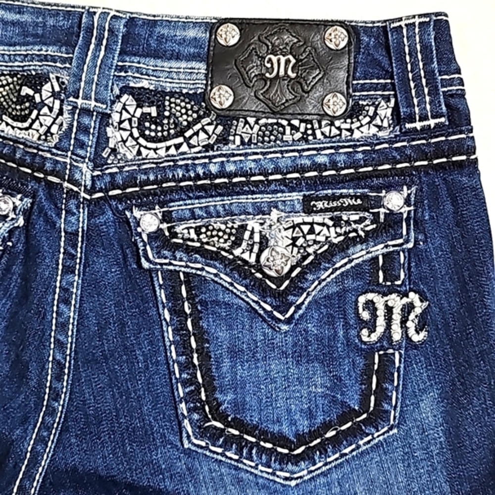 💥Miss Me Easy Bootcut Jeans.👢Women's: Waist 28x33 Inseam. - Picture 5 of 12